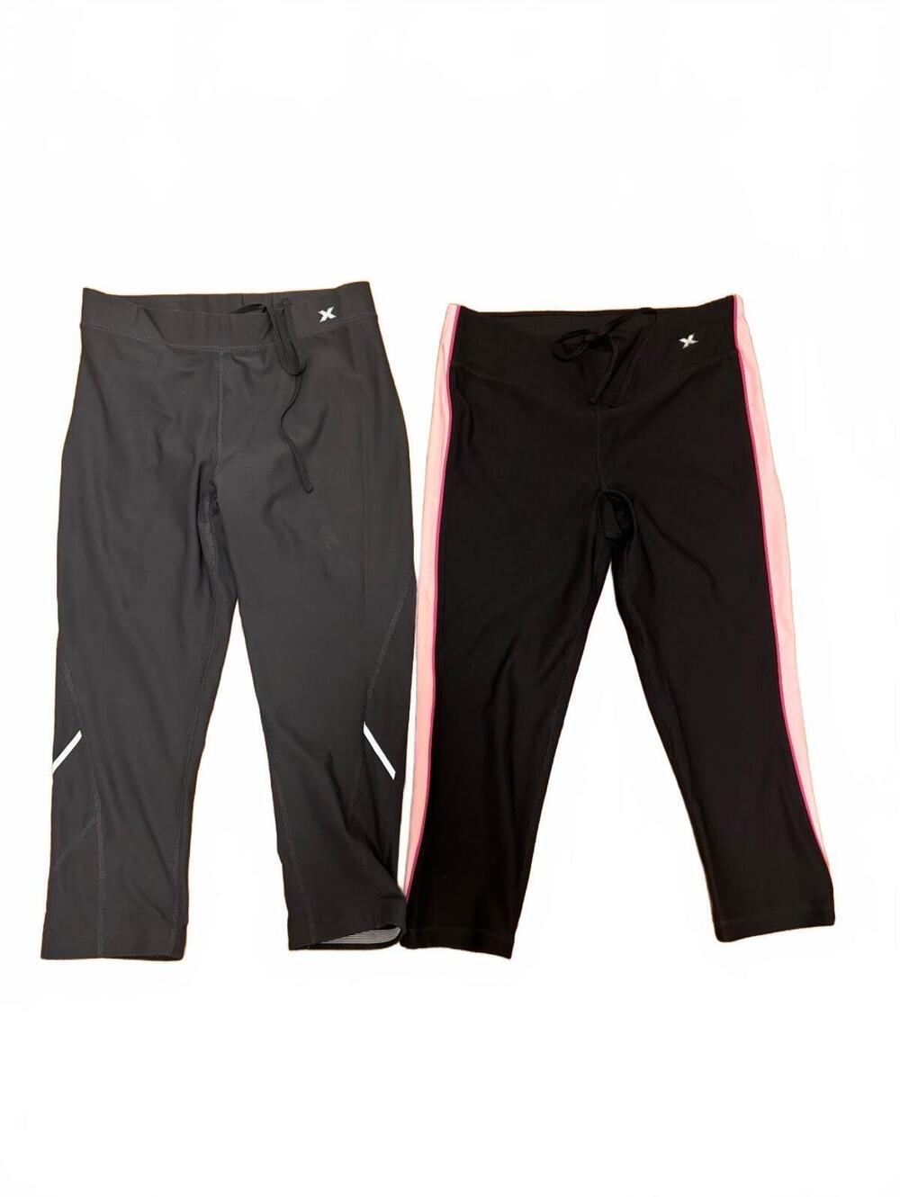 Xersion Women's Black and Pink Athletic Capri Leggings Size S